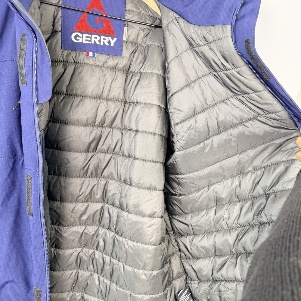 Gerry Hooded Insulated Winter Jacket Blue‎ Mens XL Outdoor Coat - Picture 6 of 14